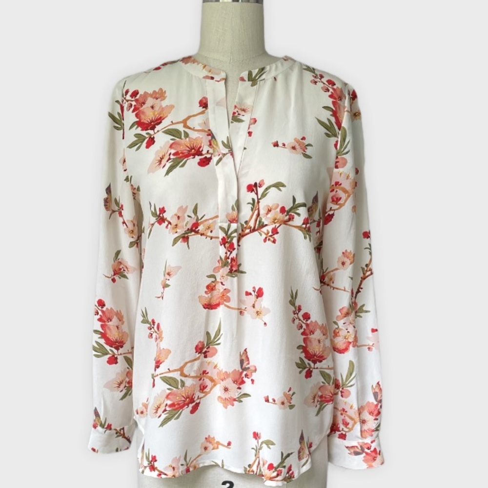Joie floral silk blouse